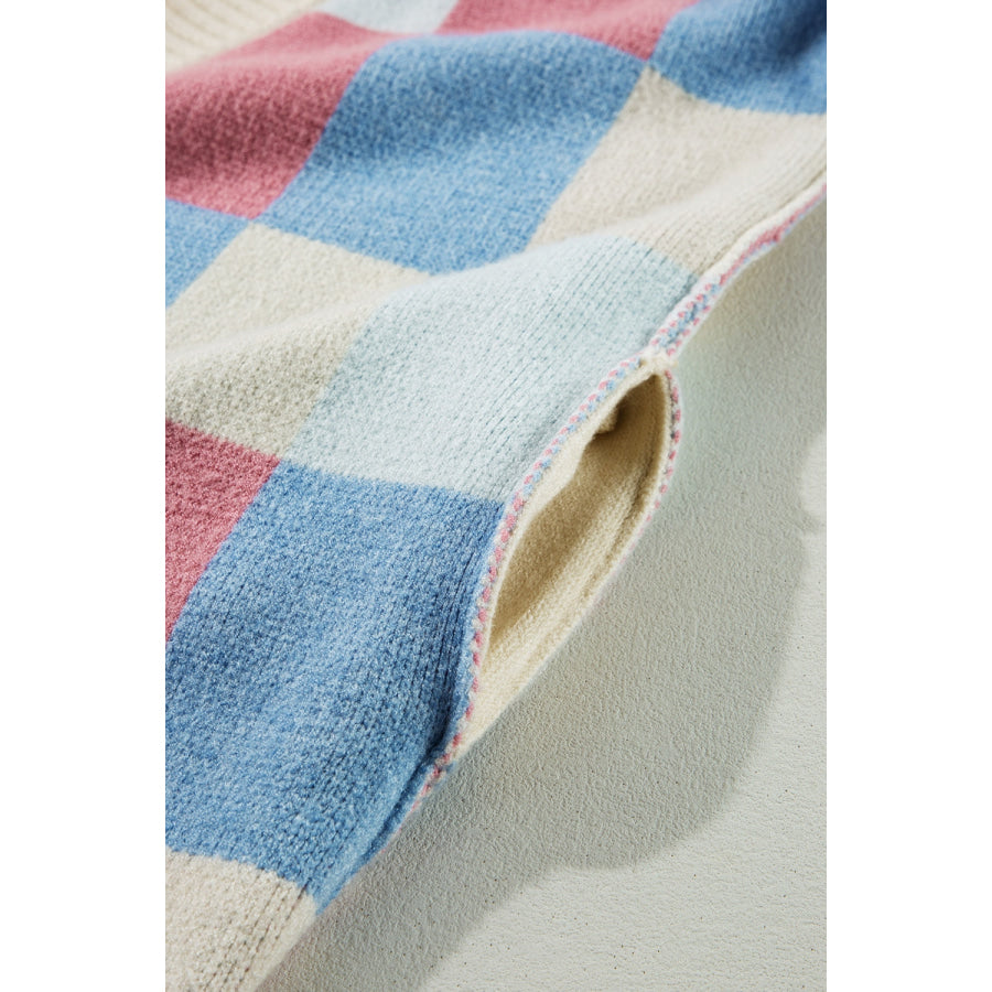 Exposed Seam Color Block Open Front Cardigan Apparel and Accessories