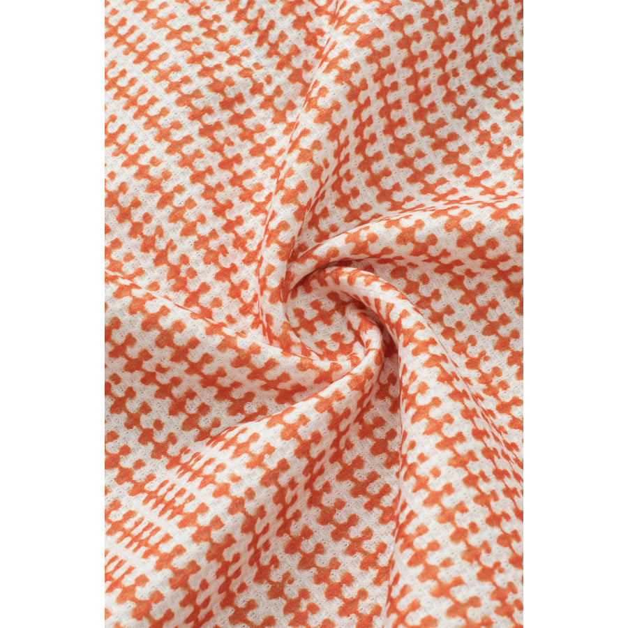 Exposed Seam Color Block Round Neck Top Apparel and Accessories