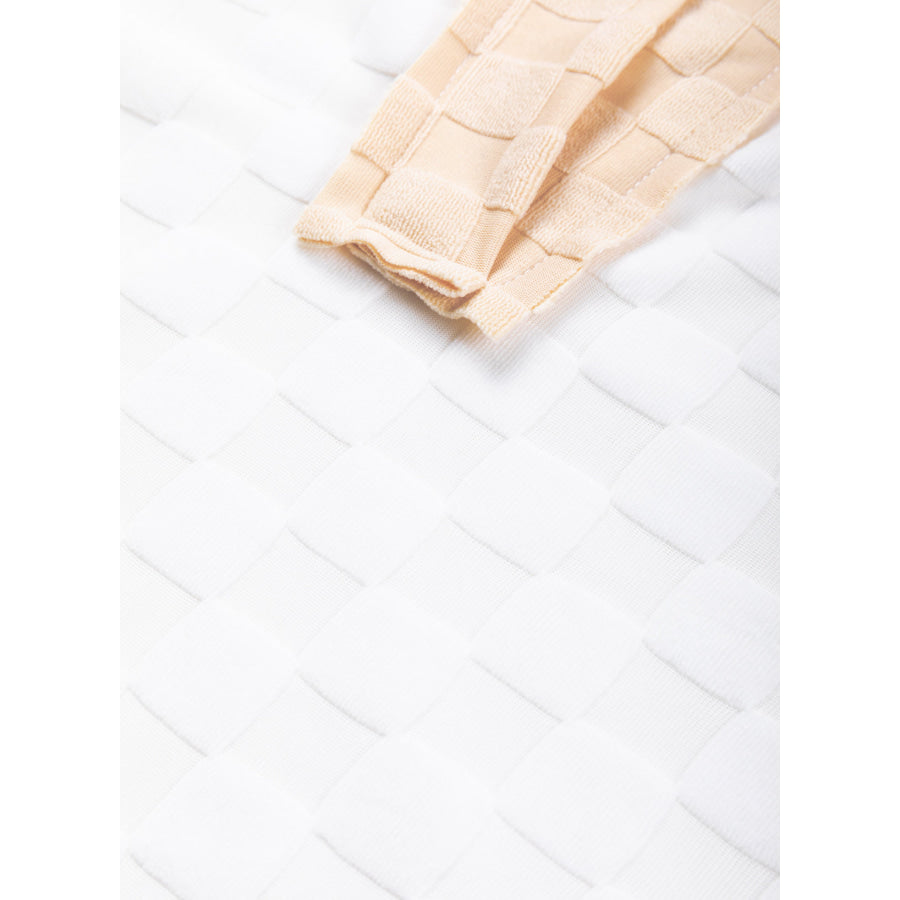 Exposed Seam Side Slit Color Block Long Sleeve Sweatshirt Apparel and Accessories