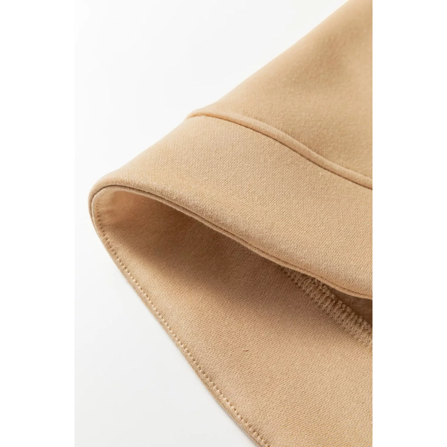 Eyelet Button Placket Dropped Shoulder Sweatshirt Apparel and Accessories
