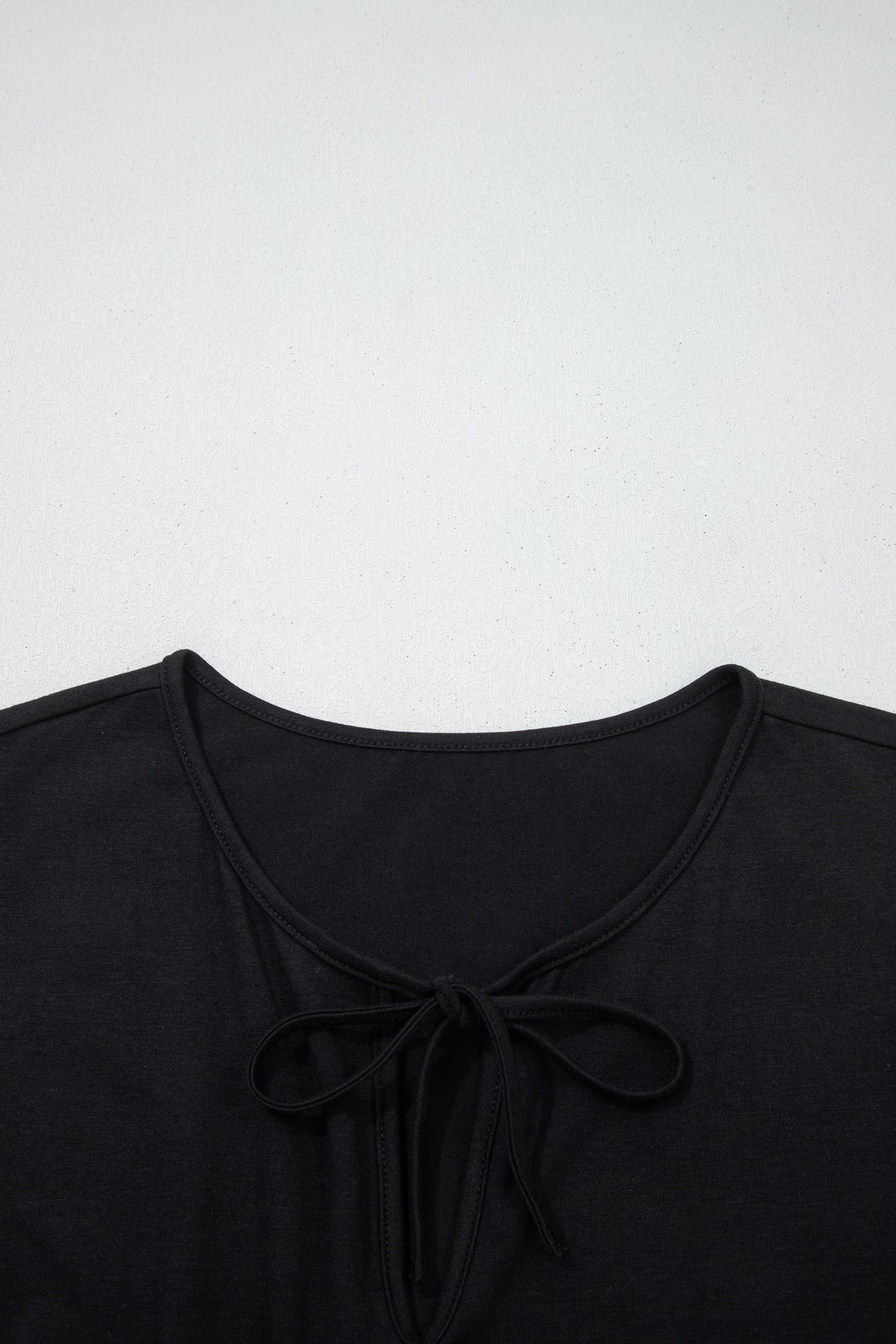 Coffee Plus Size Solid Color Bow Tie Peplum Tank Top
