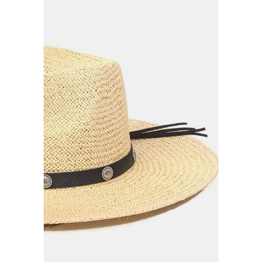 Fame Belt Strap Straw Hat IV / One Size Apparel and Accessories