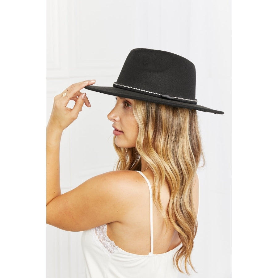 Fame Bring It Back Fedora Hat Black / One Size