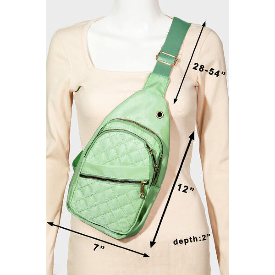 Fame Multi - Layer Zipper Crossbody Bag SA / One Size Apparel and Accessories