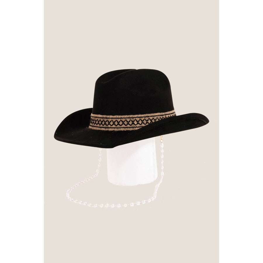 Fame Ornate Band Cowboy Hat Bk / One Size Apparel and Accessories