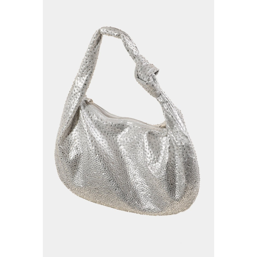 Fame Rhinestone Studded Handbag Apparel and Accessories