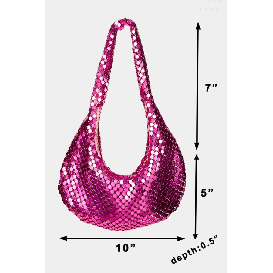 Fame Sequin Disc Handbag Apparel and Accessories