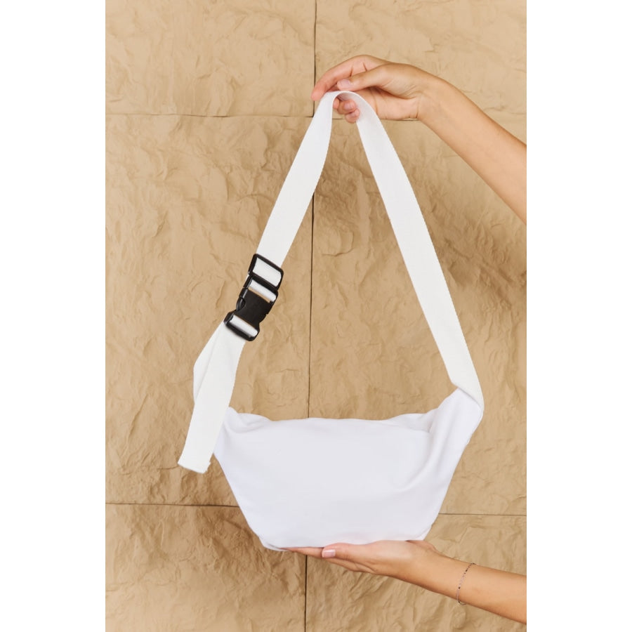 Fame Travel Buddy Clear Zipper Pocket Fanny Pack Bag White / One Size