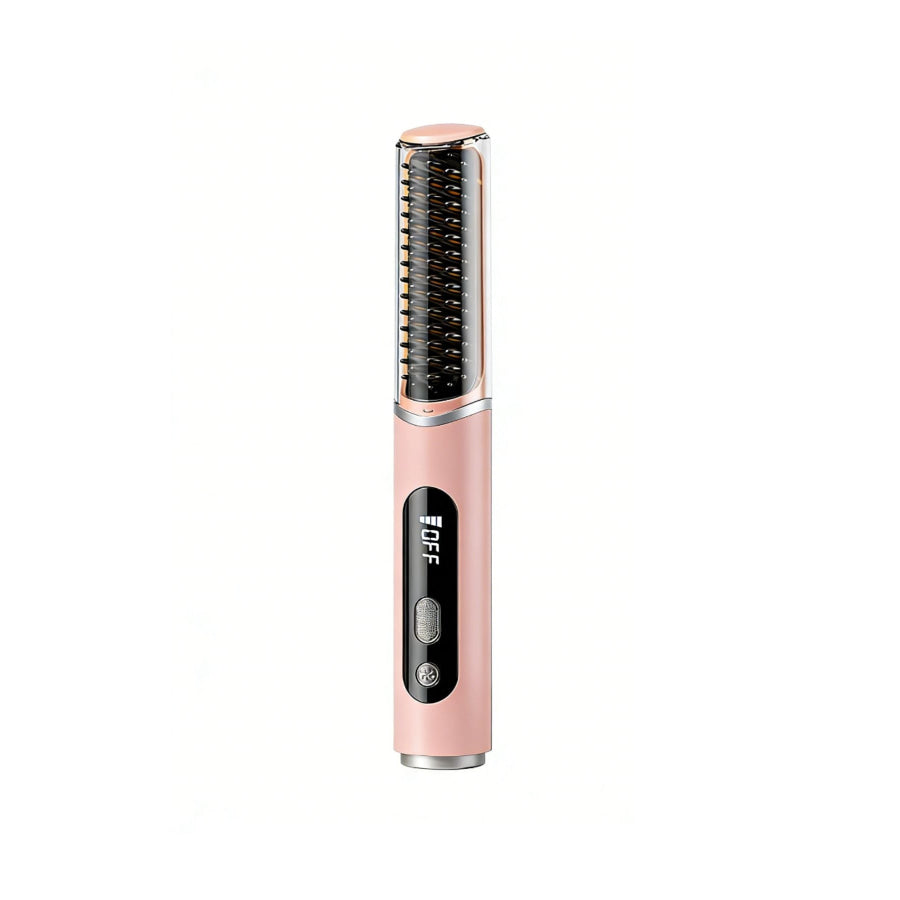 Fast Heating Hair Straightening Comb Blush Pink / ONESIZE Apparel and Accessories