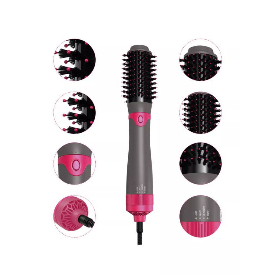 Fast Heating Hot Air Brush Hot Pink / North American plug Apparel and Accessories