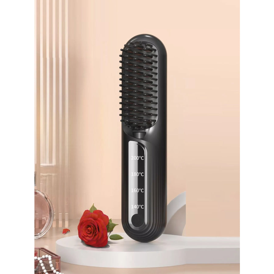 Fast Heating Straightening Comb Black / ONESIZE Apparel and Accessories