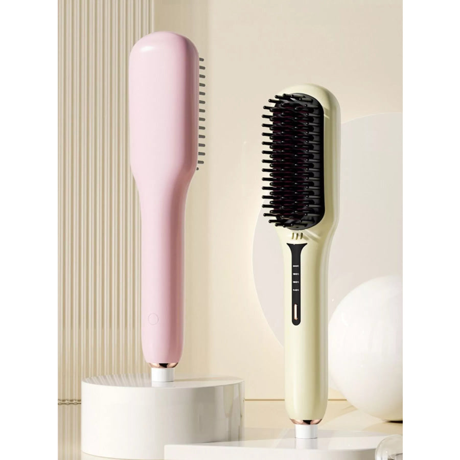 Fast Heating Straightening Comb Blush Pink / European plug Apparel and Accessories