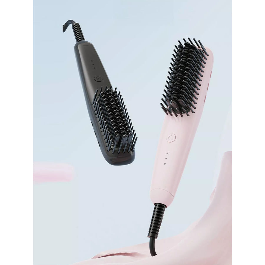 Fast Heating Straightening Comb Blush Pink / European plug Apparel and Accessories