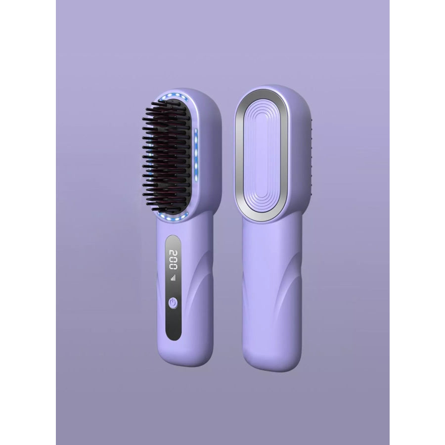 Fast Heating Straightening Comb Lavender / One Size Apparel and Accessories