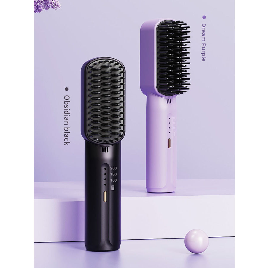 Fast Heating Straightening Comb Lilac / One Size Apparel and Accessories