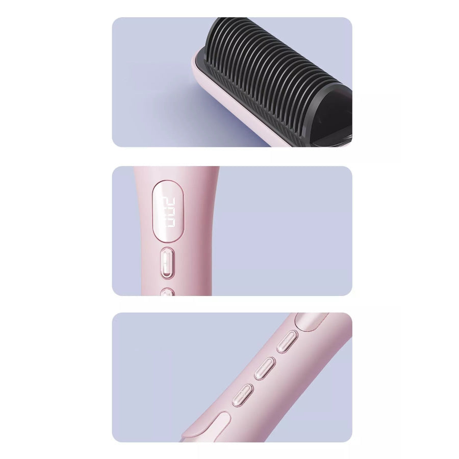 Fast Heating Straightening Comb Pink / ONESIZE Apparel and Accessories