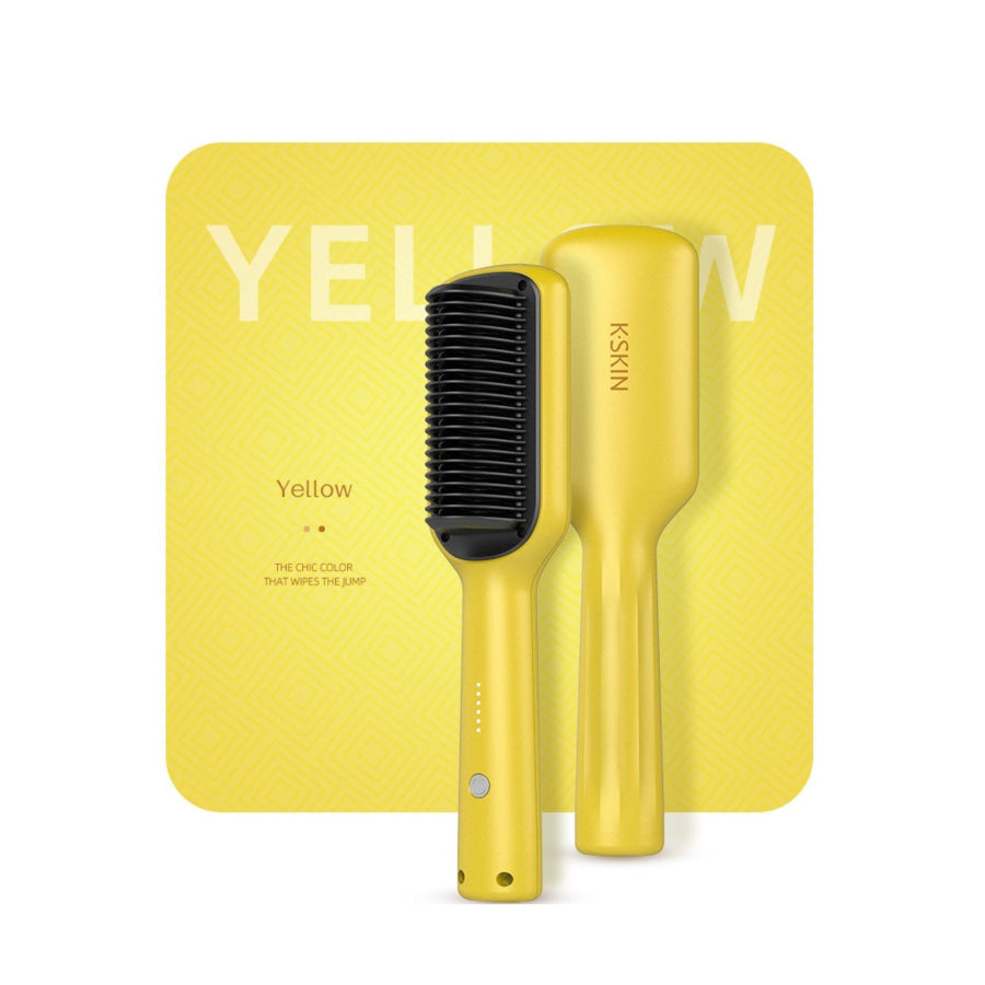 Fast Heating Straightening Comb Yellow / North American plug Apparel and Accessories