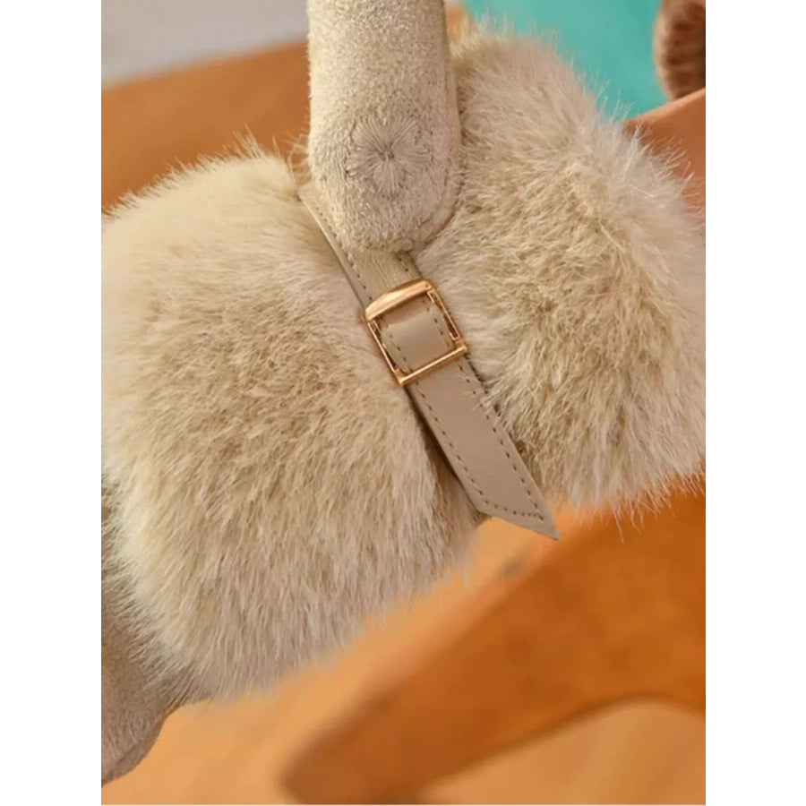 Faux Fur Cuff Gloves Apparel and Accessories