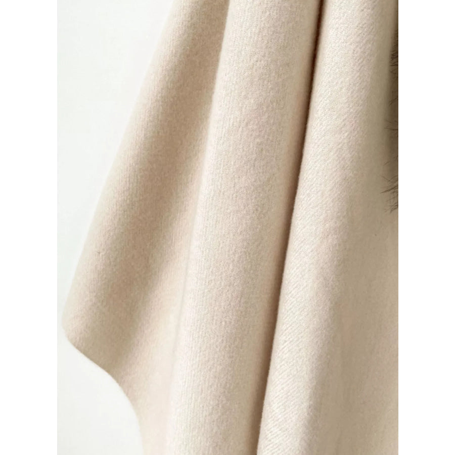 Faux Fur Fringe Scarf Wrap Apparel and Accessories