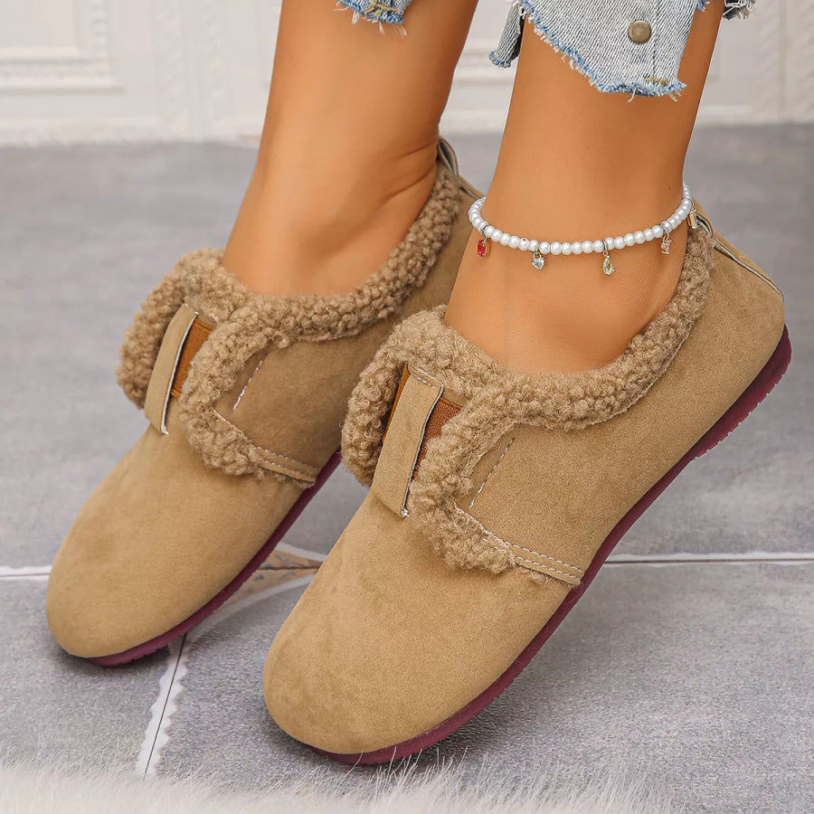 Faux Fur Lined Slip-Ons Apparel and Accessories