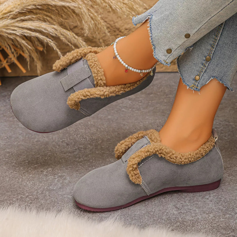 Faux Fur Lined Slip-Ons Apparel and Accessories