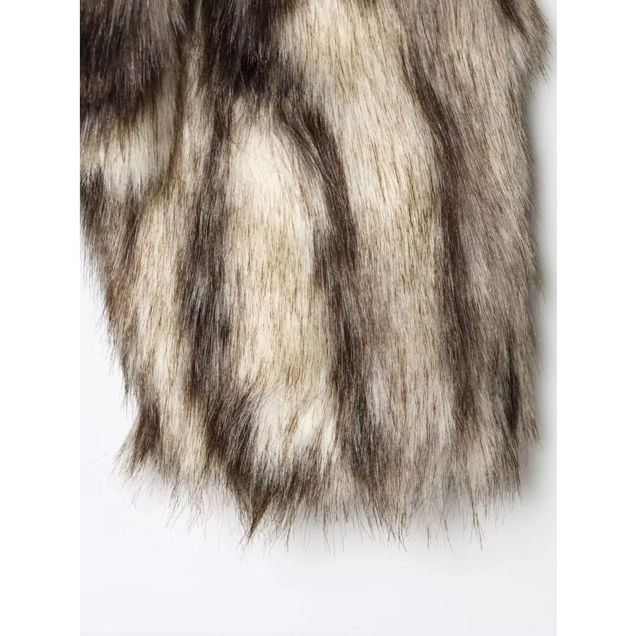 Faux Fur Long Sleeve Winter Outerwear Apparel and Accessories