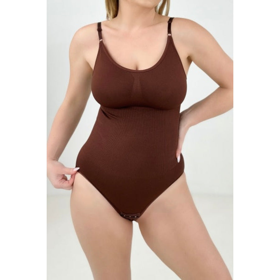 FawnFit Power Smoothing Shapewear Bodysuit Brown / S Shaping Bodysuits