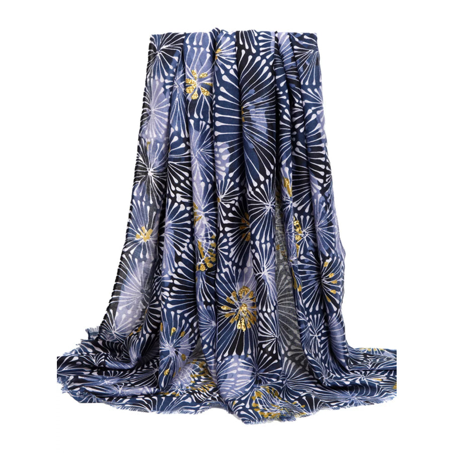 Fireworks Print Lightweight Scarf Apparel and Accessories