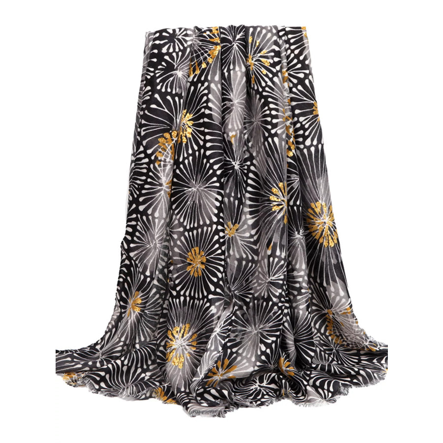Fireworks Print Lightweight Scarf Apparel and Accessories