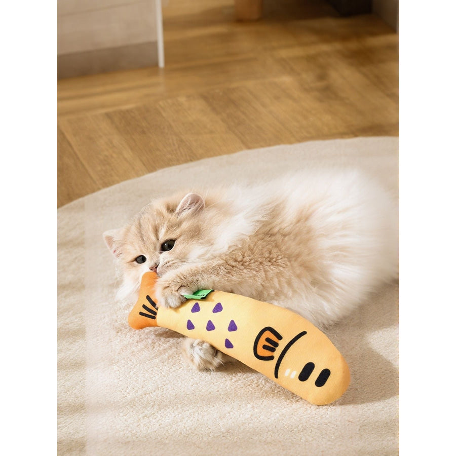 Fish Pet Plush Toy Yellow / One Size Apparel and Accessories