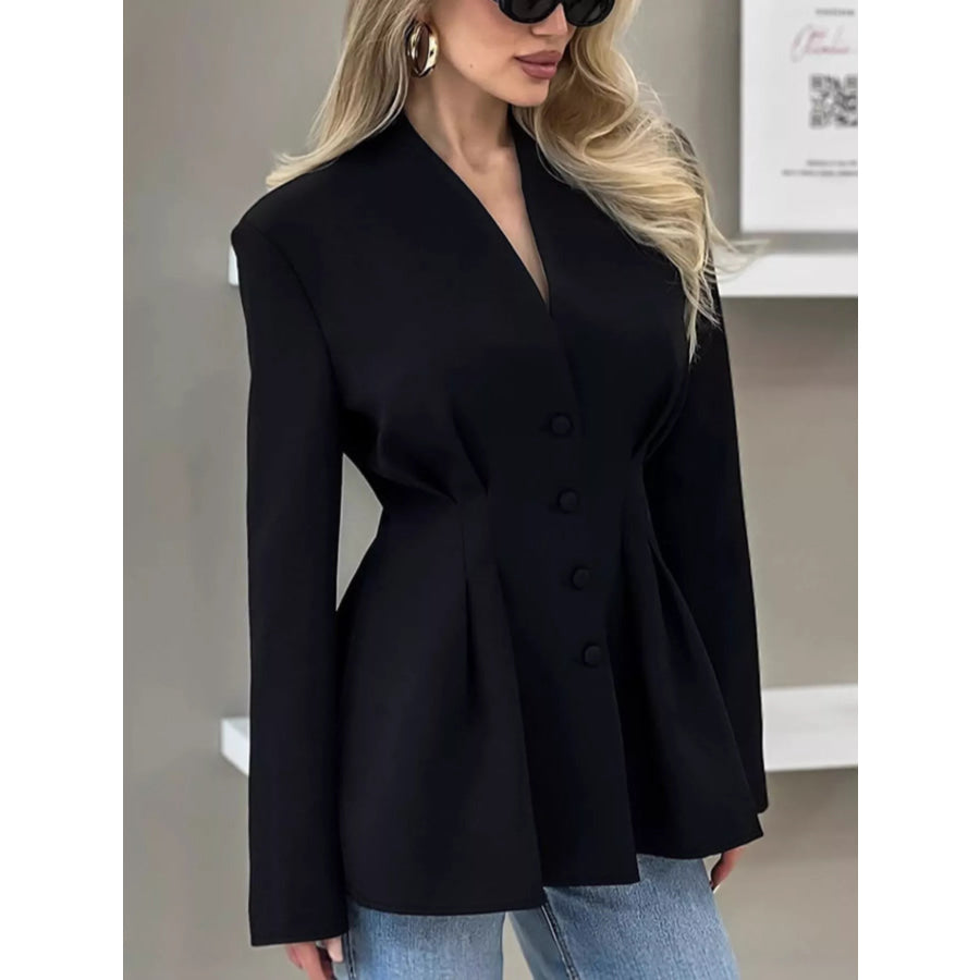 Fitted Button-Down Jacket Apparel and Accessories