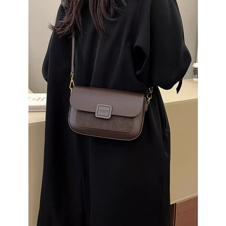 Flap Adjustable Strap Crossbody Bag Apparel and Accessories
