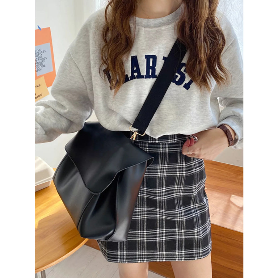 Flap Closure Crossbody Bag Apparel and Accessories