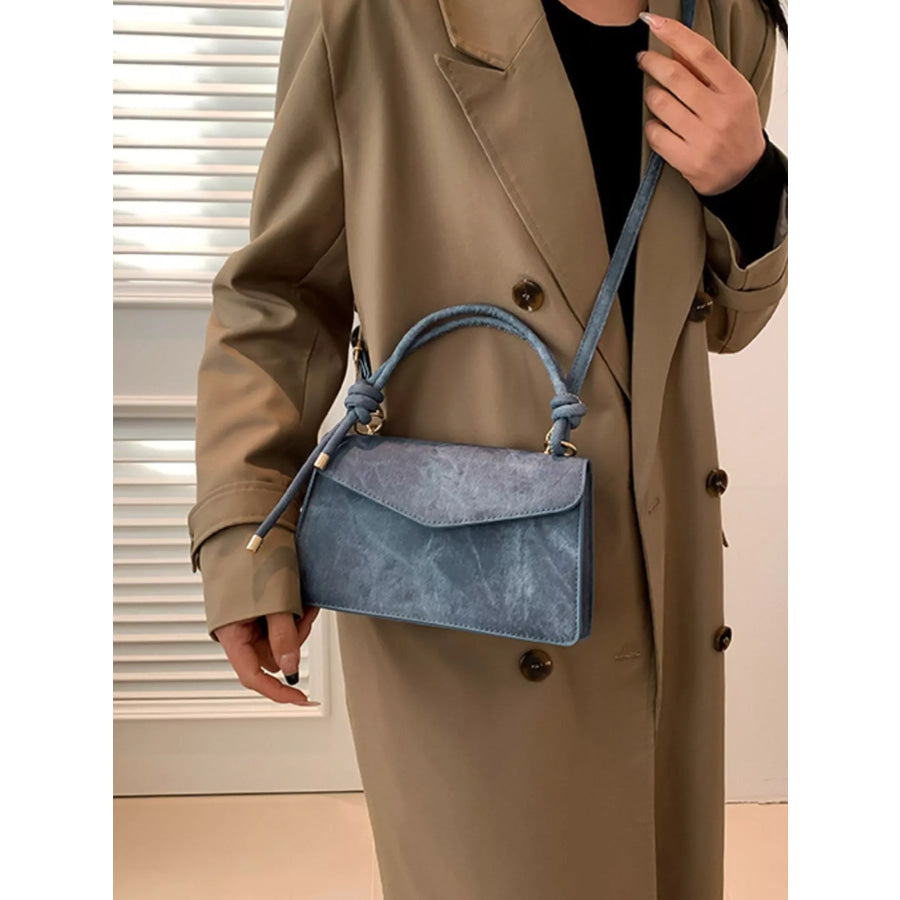 Flap Crossbody Bag with Top Handle Apparel and Accessories
