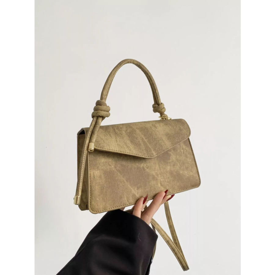 Flap Crossbody Bag with Top Handle Apparel and Accessories