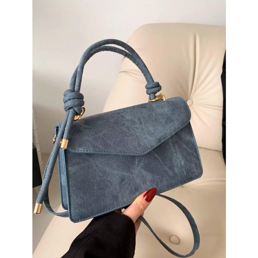 Flap Crossbody Bag with Top Handle Apparel and Accessories