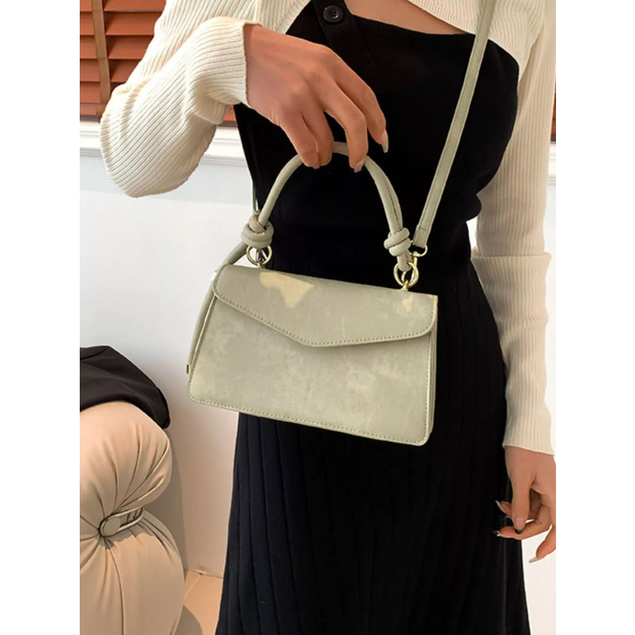 Flap Crossbody Bag with Top Handle Apparel and Accessories