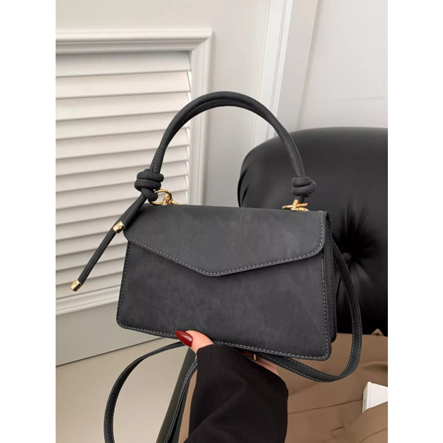 Flap Crossbody Bag with Top Handle Apparel and Accessories