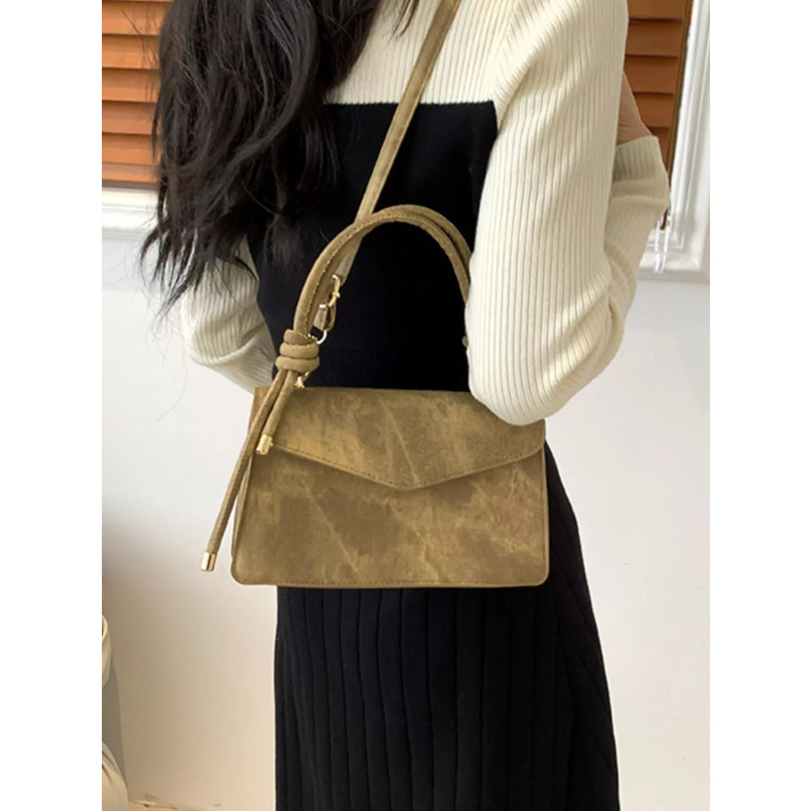 Flap Crossbody Bag with Top Handle Apparel and Accessories