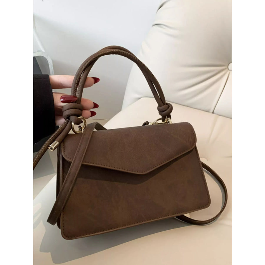 Flap Crossbody Bag with Top Handle Apparel and Accessories
