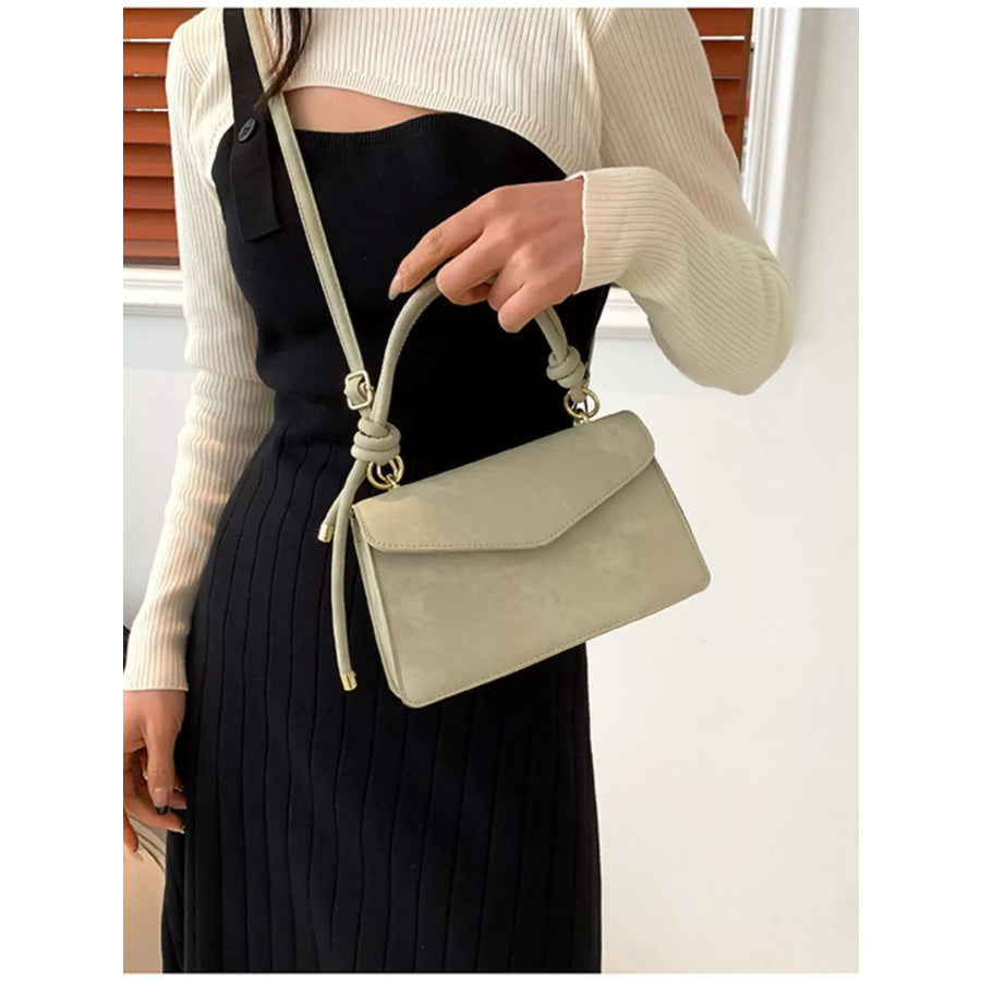 Flap Crossbody Bag with Top Handle Apparel and Accessories