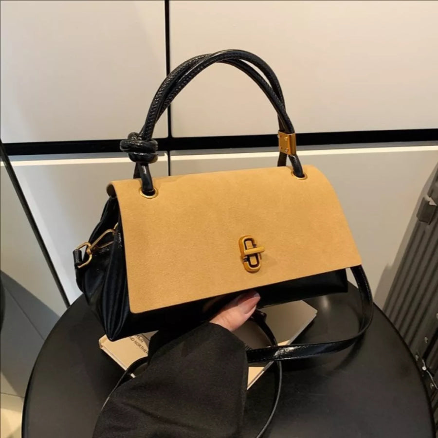 Flap Crossbody Bag with Top Handle Apparel and Accessories