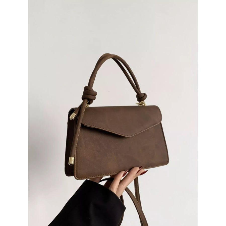 Flap Crossbody Bag with Top Handle Apparel and Accessories