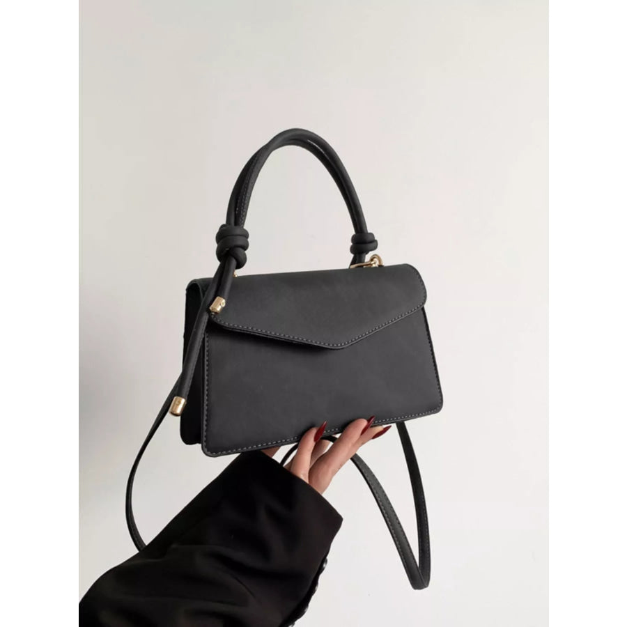 Flap Crossbody Bag with Top Handle Apparel and Accessories