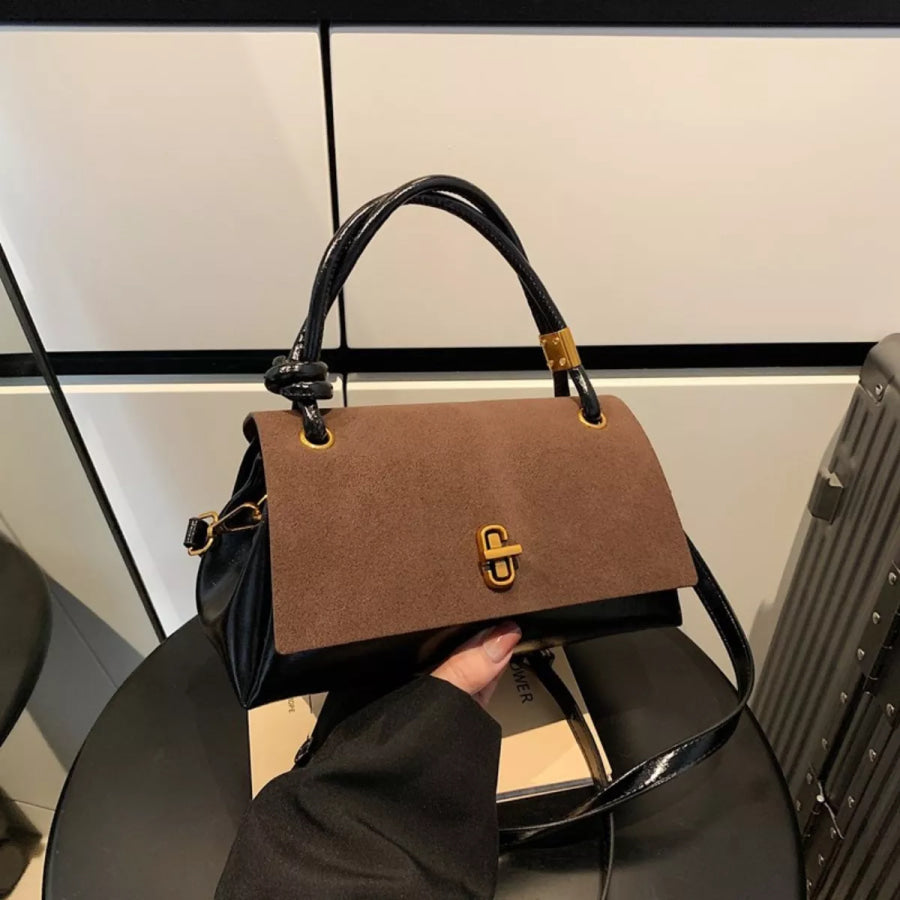 Flap Crossbody Bag with Top Handle Apparel and Accessories
