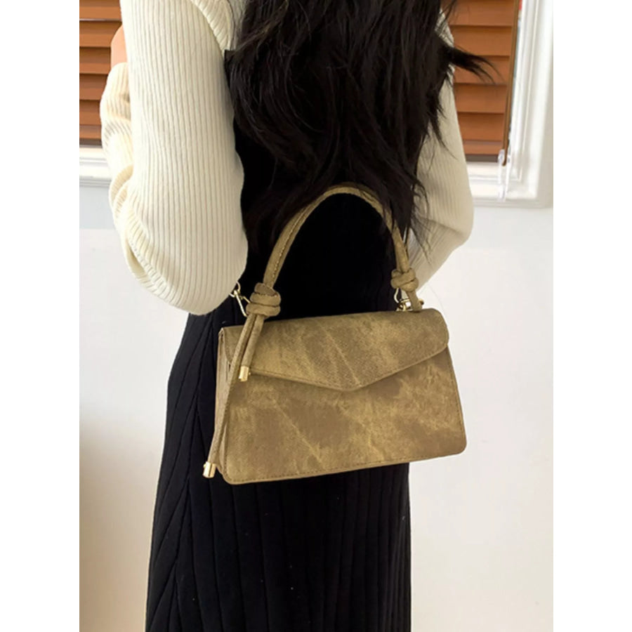 Flap Crossbody Bag with Top Handle Apparel and Accessories
