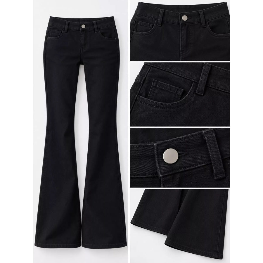 Flare Jeans with Pockets Apparel and Accessories