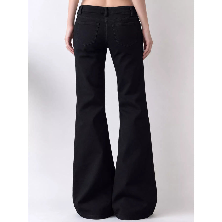 Flare Jeans with Pockets Apparel and Accessories