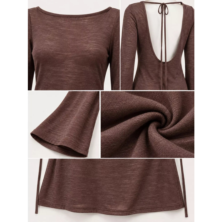 Flare Sleeve Bodycon Mini Dress Apparel and Accessories