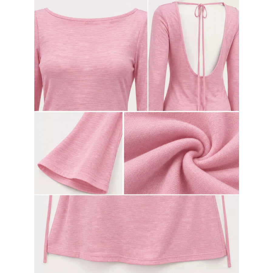 Flare Sleeve Bodycon Mini Dress Apparel and Accessories